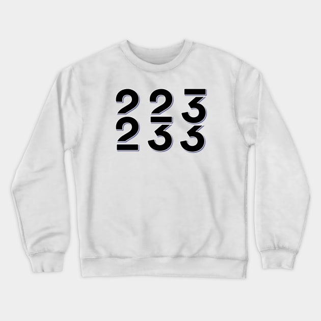 Number 223 and Number 233 Crewneck Sweatshirt by Persius Vagg